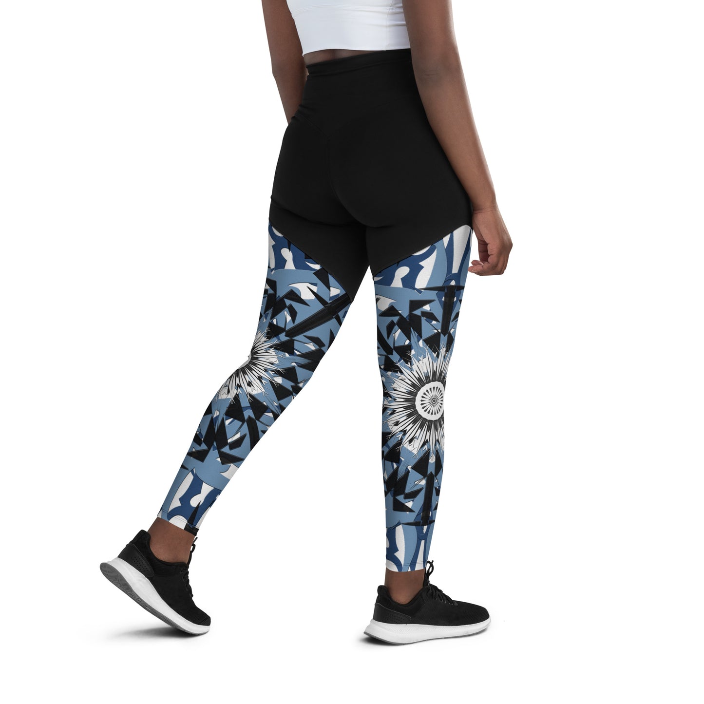 Snowy Night Sports Leggings