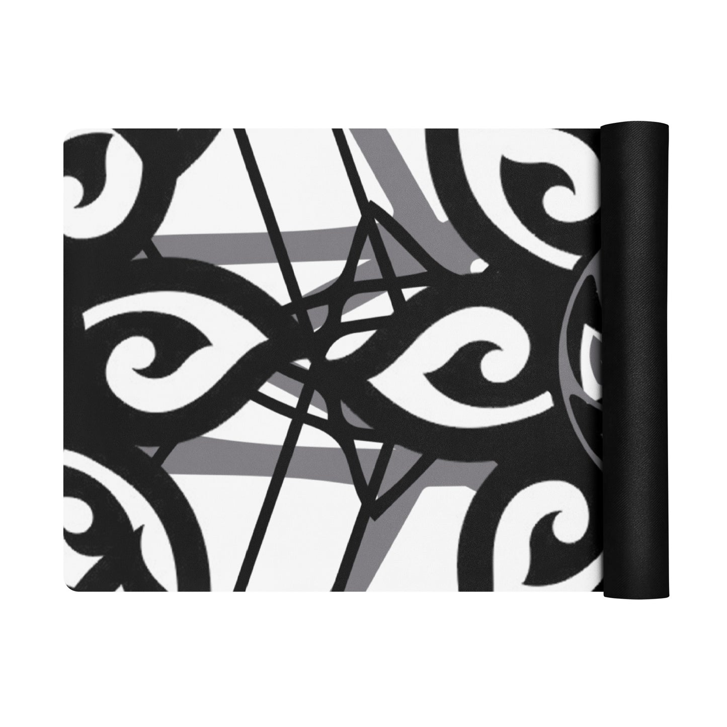 Gray Star Flower Yoga mat