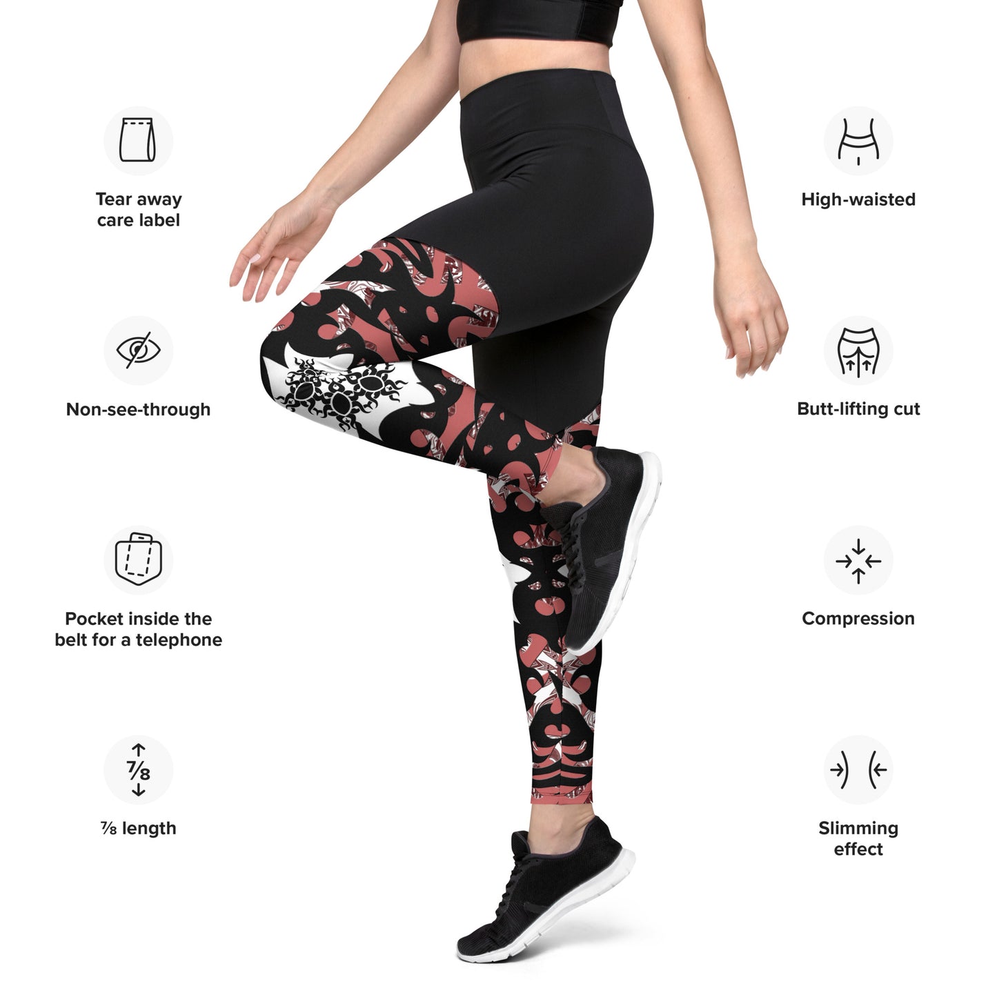 Pink Lotus Sports Leggings